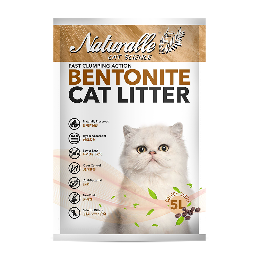 Naturalle Bentonite Cat Litter - Coffee  5L