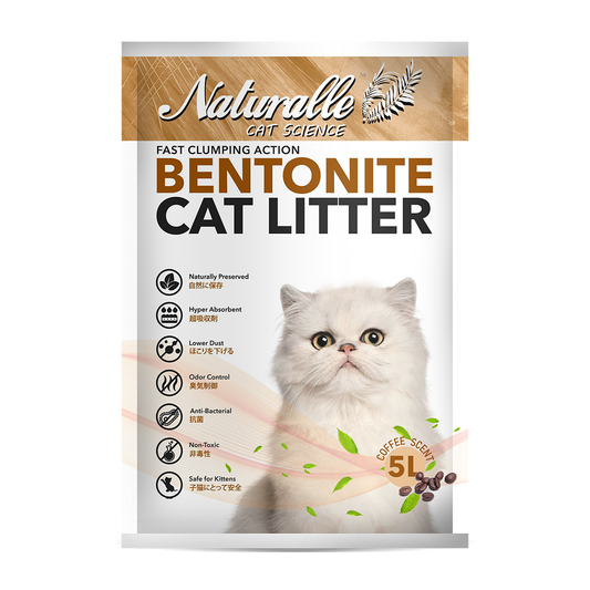 Naturalle Bentonite Cat Litter - Coffee  5L