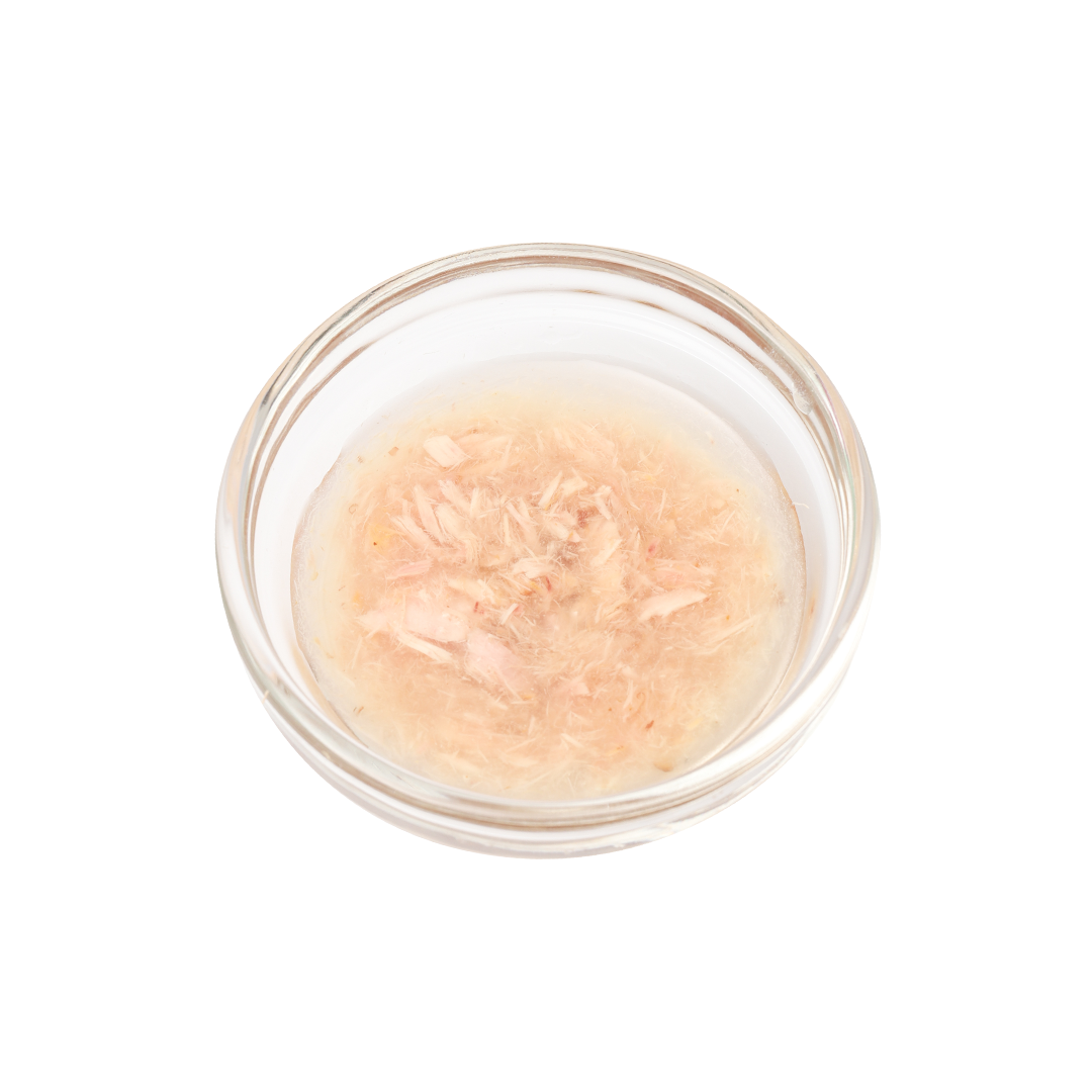 Okiko White Tuna Meat Topping Katsuobushi in Gravy 70g | Cat Food (5pcs. for P120) (Save P105) (Expiry date Oct. 25, 2025)