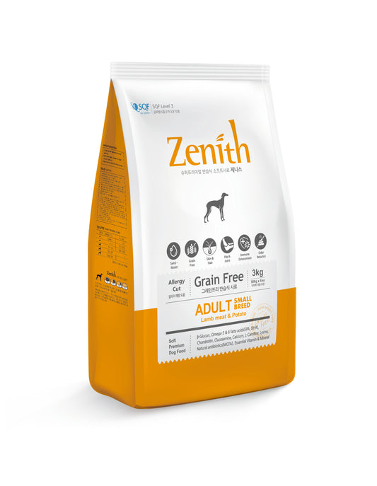 Zenith Grain-Free Soft Moist Dog Food Lamb Meat & Potato - for Adults (3kg)
