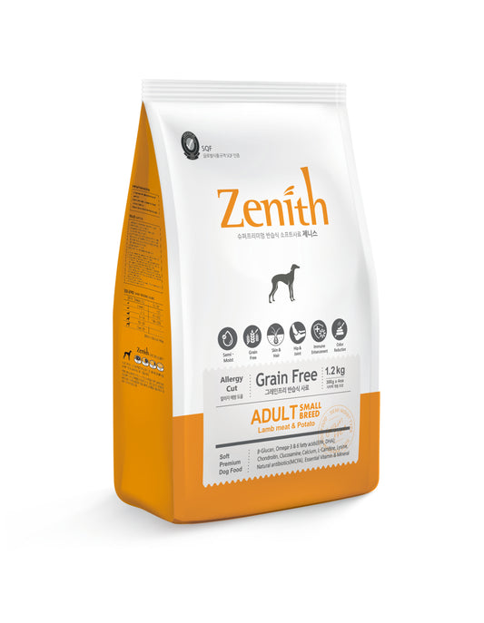 Zenith Grain-Free Soft Moist Dog Food Lamb Meat & Potato - for Adults (1.2kg)