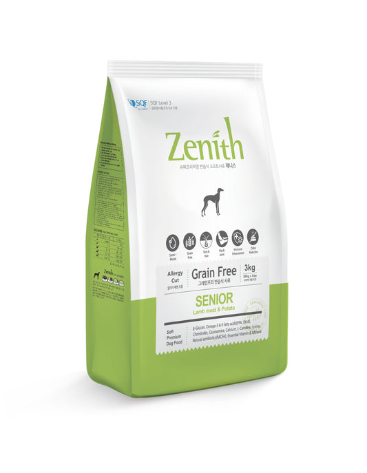 Zenith Grain-Free Soft Moist Dog Food Lamb Meat & Potato - for Seniors (3kg)