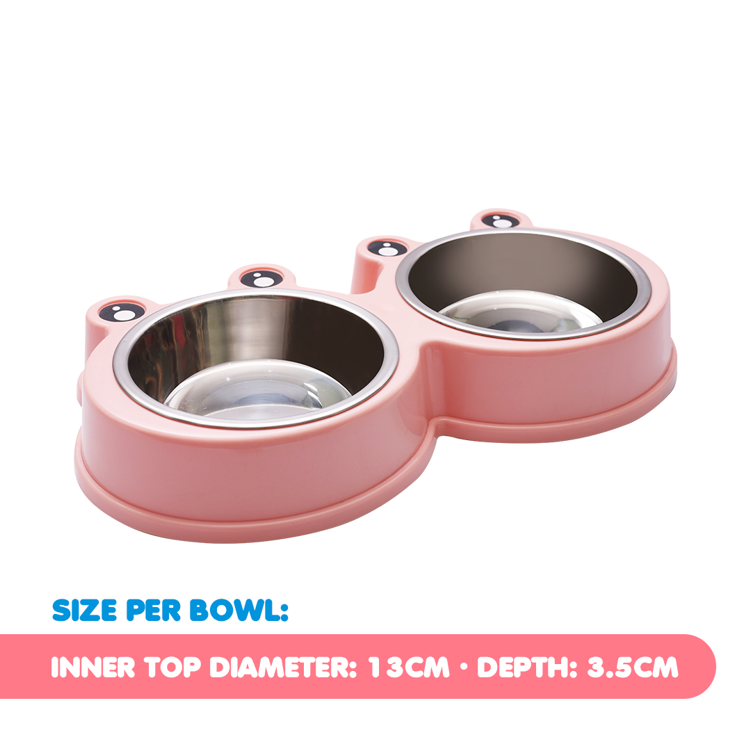 Kochi Pets Frog PPISUS Bowl - Pink