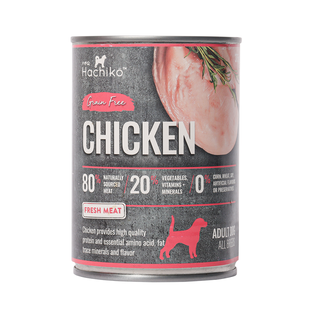 Hachiko Chicken Canned Wet Dog Food (Grain Free)