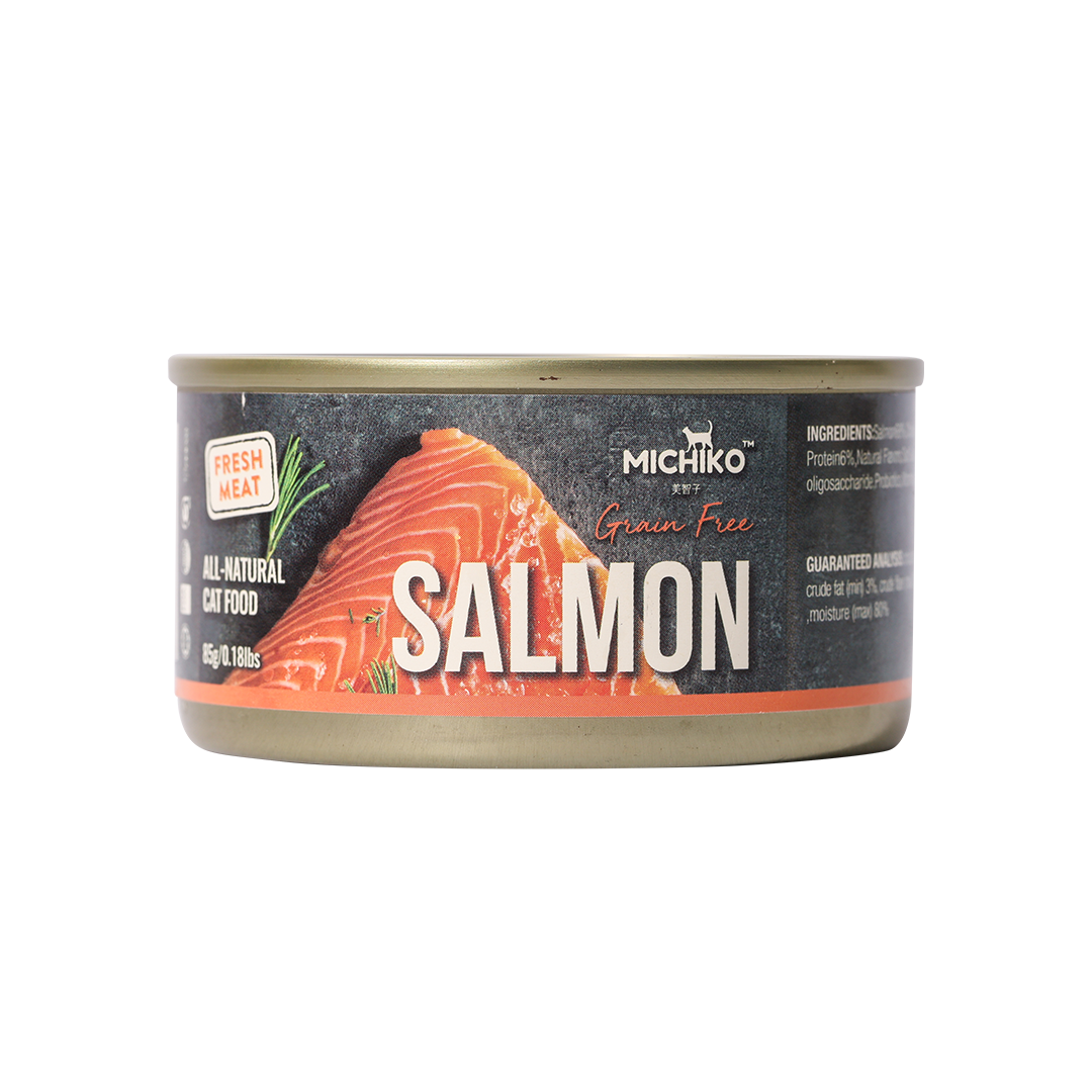 Michiko Salmon Canned Wet Cat Food (Grain Free)