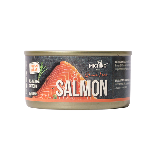 Michiko Salmon Canned Wet Cat Food (Grain Free)