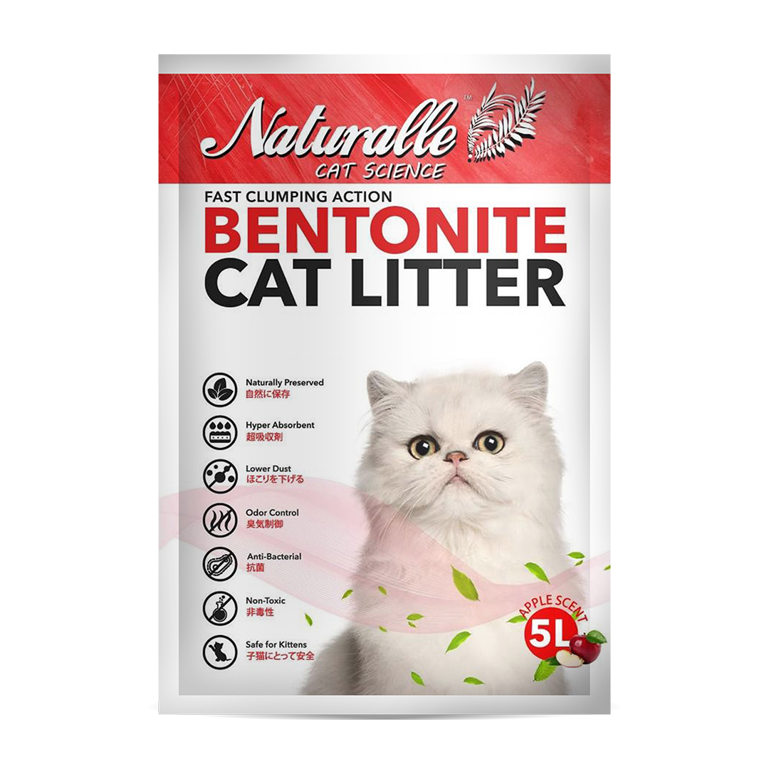 Naturalle Bentonite Cat Litter - Apple 5L