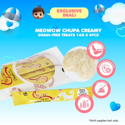 Meowow Chupa Creamy Treats 14g x 4 Buy 3 Get 1