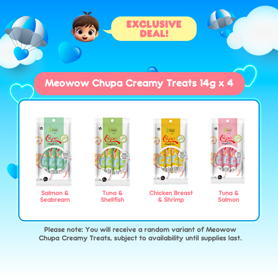 Meowow Chupa Creamy Treats 14g x 4 Buy 3 Get 1