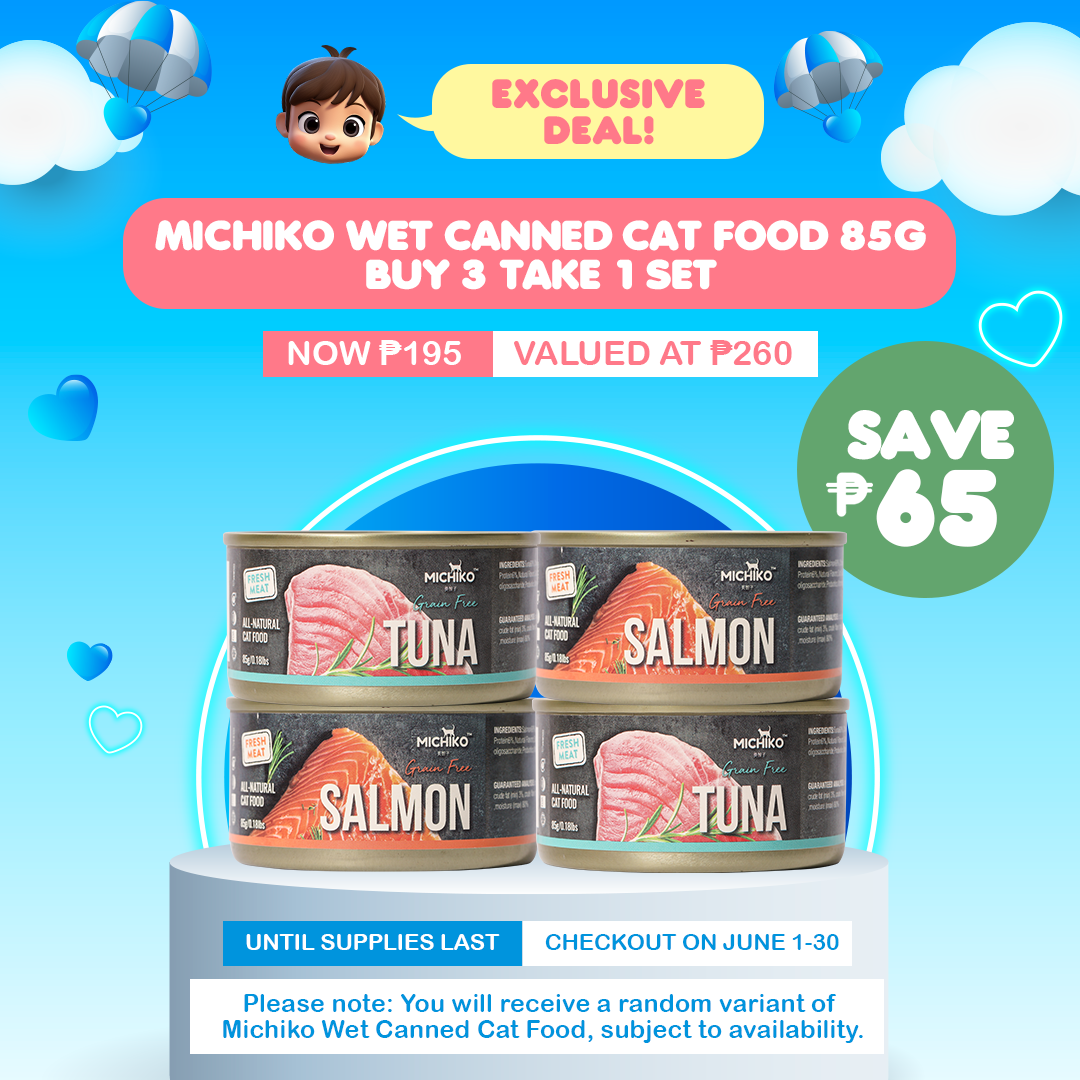 Michiko Wet Canned Cat Food 85g Buy 3 Get 1