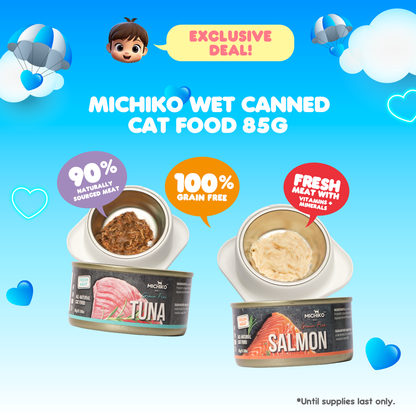 Michiko Wet Canned Cat Food 85g Buy 3 Get 1