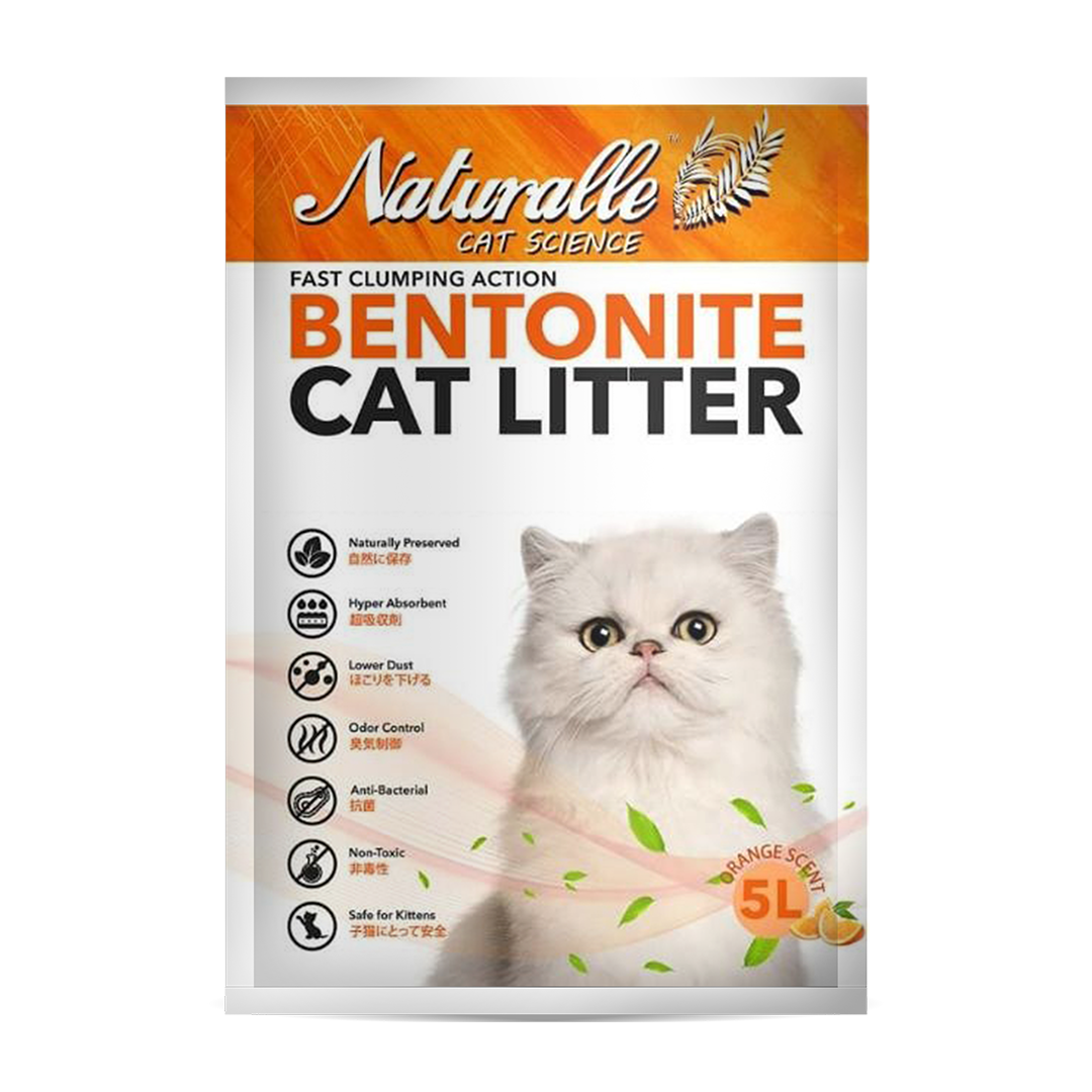 Naturalle Bentonite Cat Litter - Orange 5L