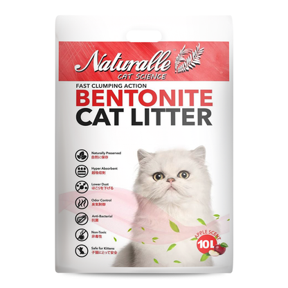 Naturalle Bentonite Cat Litter - Apple 10L