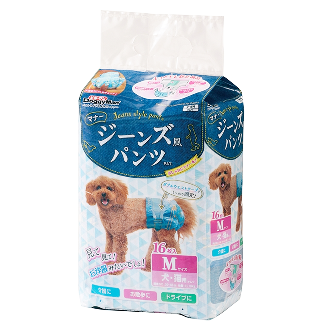 Doggyman Fashion Print Disposable Pet Diaper M