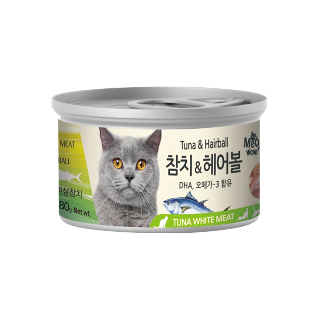 Meowow Tuna & Hairball Wet Food