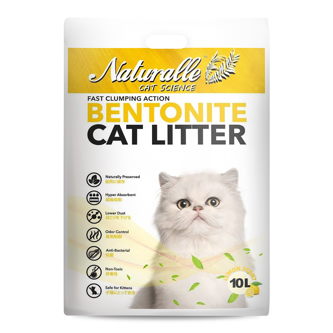 Naturalle Bentonite Cat Litter - Lemon 10L