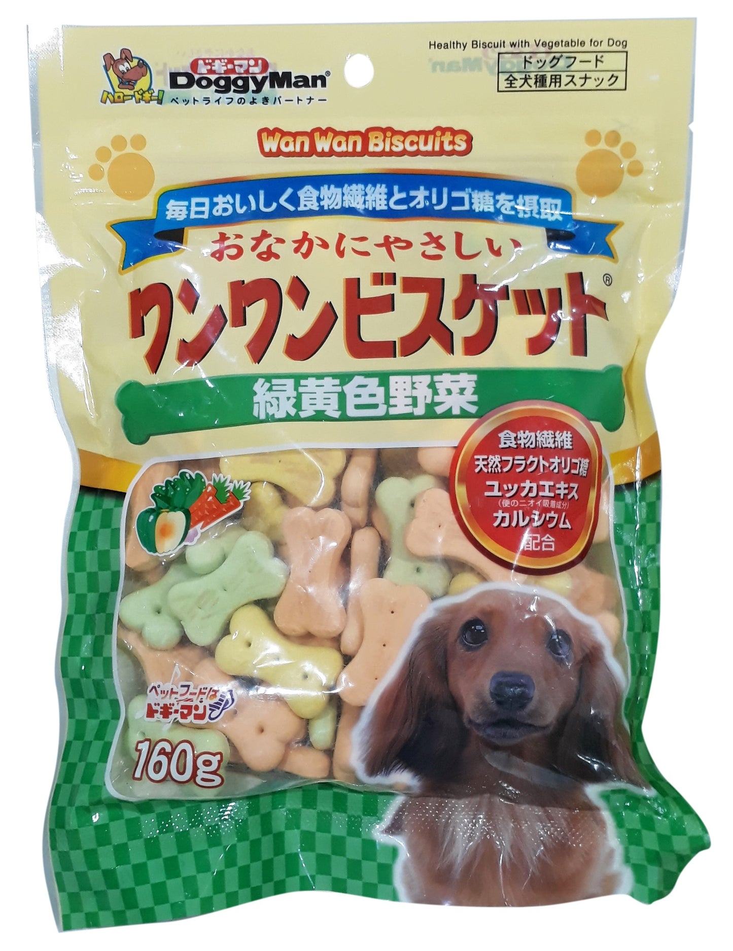 Doggyman Green Yellow Vegetable CRUNCHY Biscuit